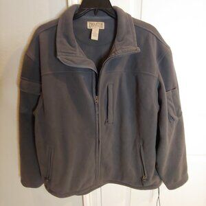 Duluth Trading Co Gray Heavyweight Full Zip Men's Carpenter Fleece Jacket XL